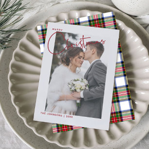 Cartes Pour Fêtes Annuelles Joyeux Noël Rouge à la mode Photo