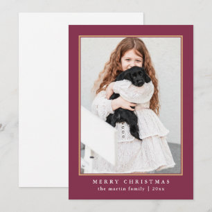 Cartes Pour Fêtes Annuelles Joyeux Noël Rouge Plaid Print Holiday Ca