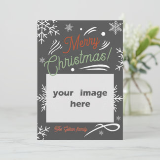 Cartes Pour Fêtes Annuelles joyeux noël rouge vert