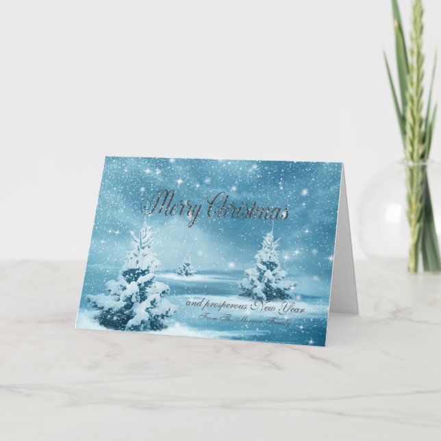 Cartes Pour Fêtes Annuelles Joyeux Noël, sapin de Noël (Devant)