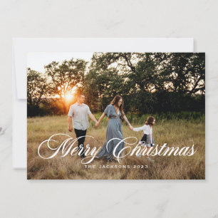 Cartes Pour Fêtes Annuelles Joyeux Noël scénarisé traditionnel