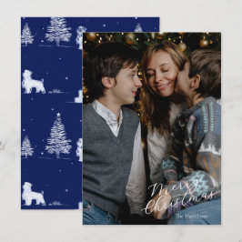 Cartes Pour Fêtes Annuelles Joyeux Noël Script Photo Marine Toile