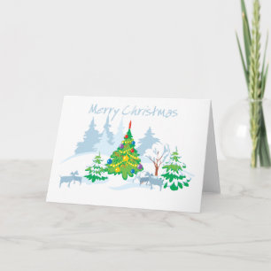 Cartes Pour Fêtes Annuelles Joyeux Noël Serene Chèvres