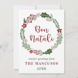 Cartes Pour Fêtes Annuelles Joyeux Noël sicilien, personnalisé