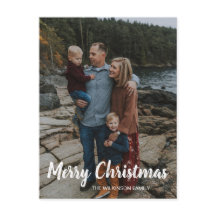 Joyeux Noël simple famille classique Photo