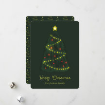 Joyeux Noël sous un arbre de Noël brillant