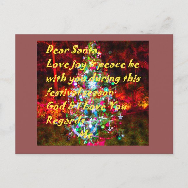 Cartes Pour Fêtes Annuelles Joyeux Noël Sweet Love Cadeaux Graphique Texte Art (Devant)