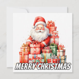 Cartes Pour Fêtes Annuelles Joyeux Noël Tout Le Monde Du Père Noël