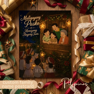 Cartes Pour Fêtes Annuelles Joyeux Noël Traditions de chants de Noël philippin