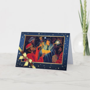Cartes Pour Fêtes Annuelles Joyeux Noël. Trois hommes sages