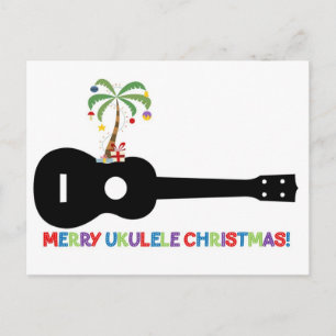 Cartes Pour Fêtes Annuelles Joyeux Noël Ukulele