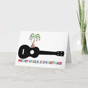 Cartes Pour Fêtes Annuelles Joyeux Noël Ukulele