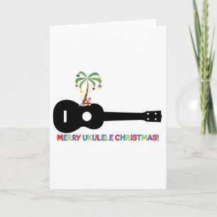 Cartes Pour Fêtes Annuelles Joyeux Noël Ukulele