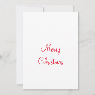 Cartes Pour Fêtes Annuelles joyeux Noël vacances ajouter nom de famille photo 