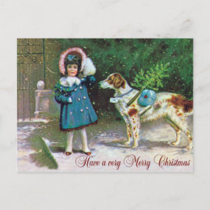 Cartes Pour Fêtes Annuelles Joyeux Noël Vintage