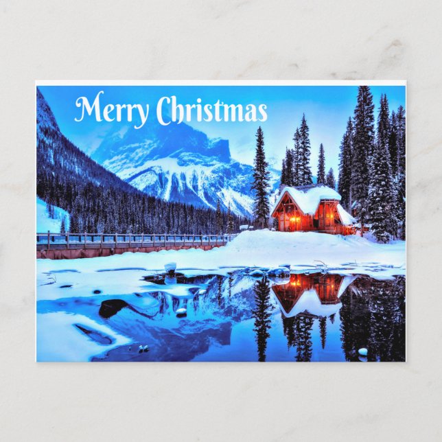 Cartes Pour Fêtes Annuelles Joyeux Noël Wintry Wish (Devant)