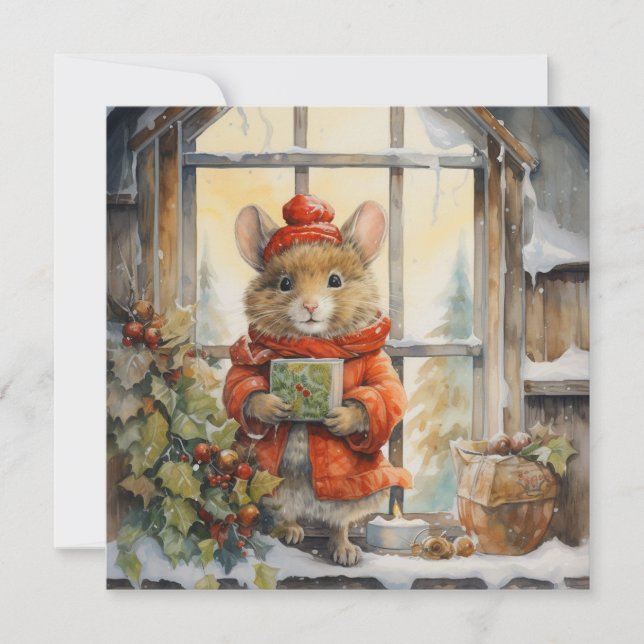 Cartes Pour Fêtes Annuelles Joyeux Noëls : Vœux de saisons (Devant)