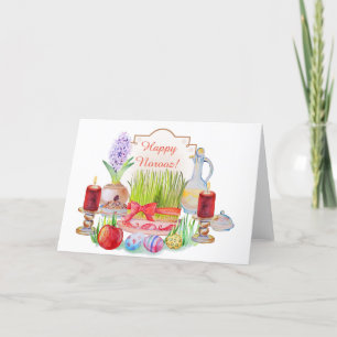 Cartes Pour Fêtes Annuelles Joyeux Norooz Haft Sin
