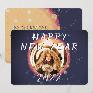 Cartes Pour Fêtes Annuelles Joyeux Nouvel An Abstrait 2023