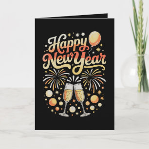 Cartes Pour Fêtes Annuelles Joyeux Nouvel An Eve Acclamations Saison Des Fêtes