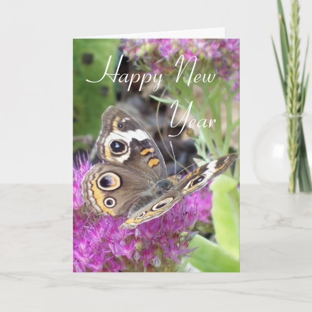 Cartes Pour Fêtes Annuelles Joyeux Nouvel An/ Papillon Rév 21:5 (Devant)