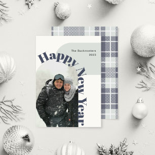 Cartes Pour Fêtes Annuelles Joyeux Nouvel An Photo Arch Marine Mint