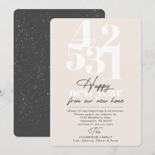 Cartes Pour Fêtes Annuelles Joyeux Nouvel An Tan Countdown Déménagement Faire-