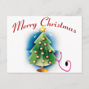 Cartes Pour Fêtes Annuelles Joyeux NURSE ARBRE DE Noël