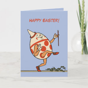 Cartes Pour Fêtes Annuelles Joyeux Oeuf de Pâques Humpty Dumpty personnalisé