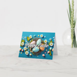 Cartes Pour Fêtes Annuelles Joyeux Oeufs Colorés À Pâques