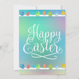 Cartes Pour Fêtes Annuelles Joyeux OEufs de Pâques Chasse Printemps Fête Belle