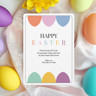Cartes Pour Fêtes Annuelles Joyeux Oeufs de Pâques colorés Joyeux Enfants mode