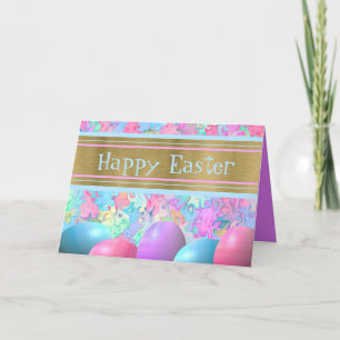 Cartes Pour Fêtes Annuelles Joyeux Oeufs de Pâques du printemps