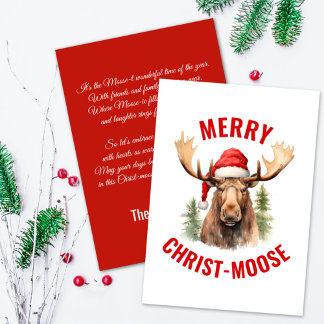 Cartes Pour Fêtes Annuelles Joyeux orignal de Noël