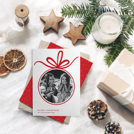 Cartes Pour Fêtes Annuelles Joyeux ornement de Noël photo