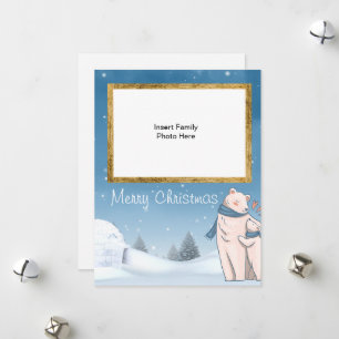 Cartes Pour Fêtes Annuelles Joyeux Ours polaire de Noël