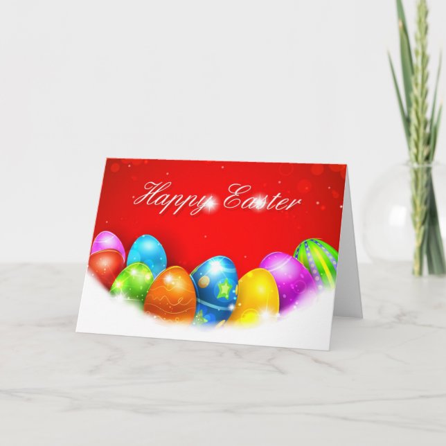 Cartes Pour Fêtes Annuelles Joyeux Pâques (Devant)