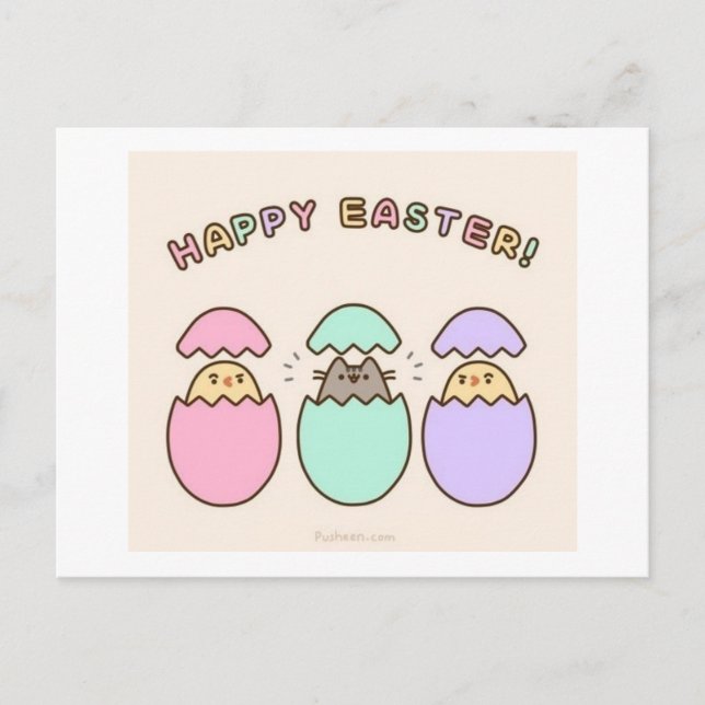 Cartes Pour Fêtes Annuelles Joyeux Pâques ! (Devant)