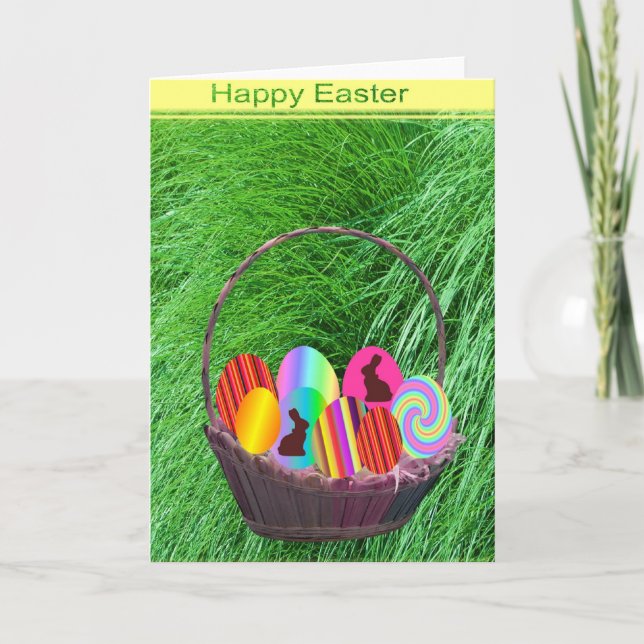 Cartes Pour Fêtes Annuelles Joyeux Pâques (Devant)