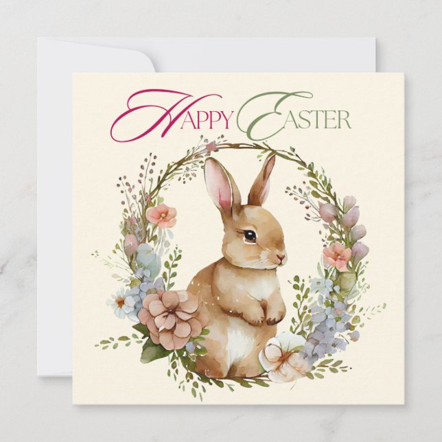 Cartes Pour Fêtes Annuelles Joyeux Pâques (Devant)