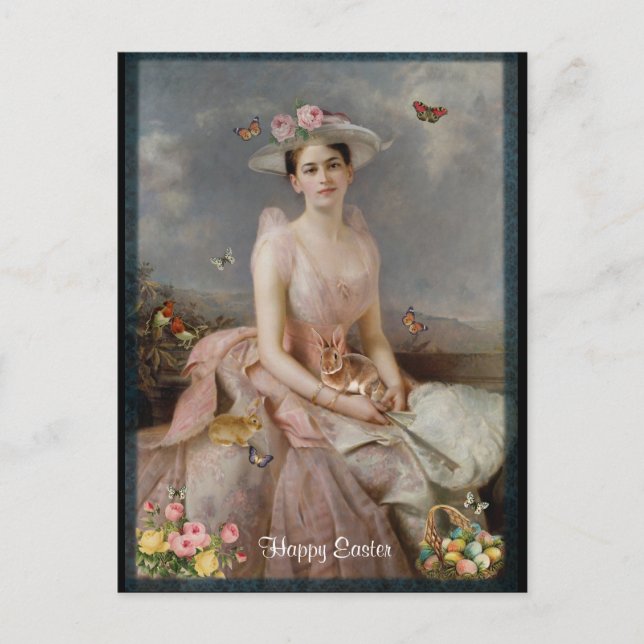 Cartes Pour Fêtes Annuelles Joyeux Pâques (Devant)