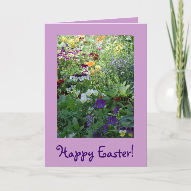 Cartes Pour Fêtes Annuelles Joyeux Pâques (Devant)