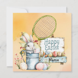 Cartes Pour Fêtes Annuelles Joyeux Pâques de Tennis