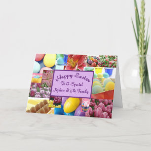 Cartes Pour Fêtes Annuelles Joyeux Pâques Nephew et sa famille