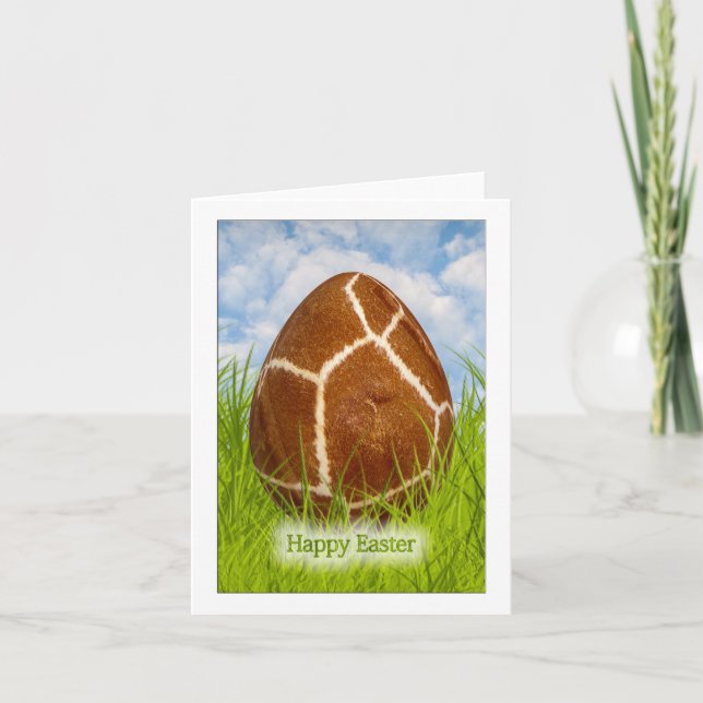 Cartes Pour Fêtes Annuelles Joyeux Pâques - Oeuf de Pâques - Giraffe Photo (Devant)