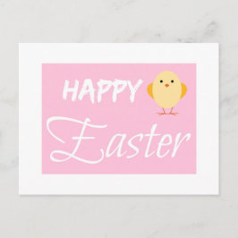 Cartes Pour Fêtes Annuelles Joyeux Pâques Petit Blanc Chick