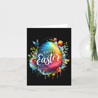 Cartes Pour Fêtes Annuelles Joyeux Pâques : Vibrant Oeuf de Pâques