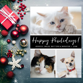 Cartes Pour Fêtes Annuelles Joyeux Pawlidays 3 Photo