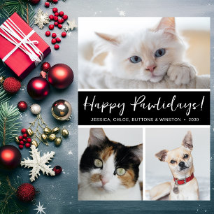 Cartes Pour Fêtes Annuelles Joyeux Pawlidays 3 Photo