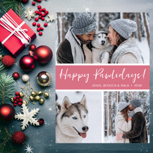 Cartes Pour Fêtes Annuelles Joyeux Pawlidays 3 Photo
